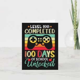 Carte 100 Jours D'École Complet Gamer Niveau Garçon Déve