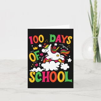 Carte 100 Jours D'École Cute Unicorn 100 Jours Smarter 1