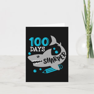 Carte 100 Jours Sharper Shark 100ème Jour D'École Pour G