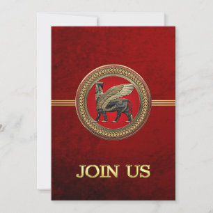 Carte [100] Taureau ailé assyrien : or et lamassu noir