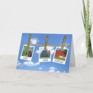 Carte 100e Anniversaire Granges Et Captures De Tracteurs