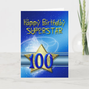 Carte 100e anniversaire pour Superstar