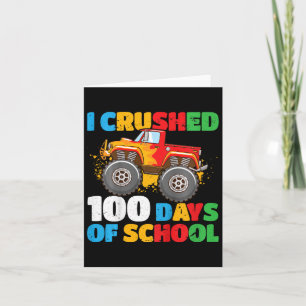Carte 100E Jour De Garçons D'École J'Ai Crusé 100 Jours