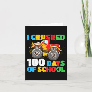 Carte 100E Jour De Garçons D'École J'Ai Crusé 100 Jours