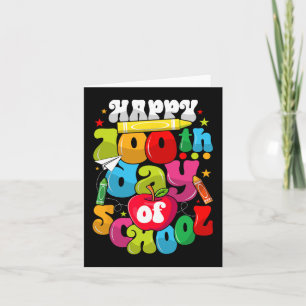 Carte 100e Jour De L'École Enseignants Étudiants Heureux