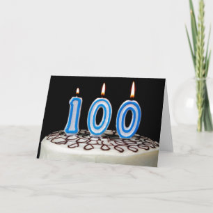 Carte 100th Gâteau d'anniversaire