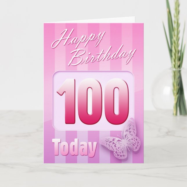 Carte 100th maman heureuse de grand-tante de grand-mère (Devant)