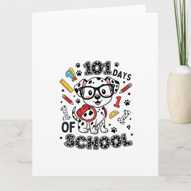 Carte 101 Days of School Dalmatian Puppy (Devant)