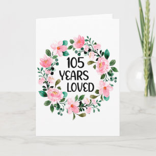 Carte 105 ans Femmes aimées Hommes 105 ans Cool 105e