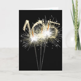 Carte 105e anniversaire Sparklers en noir