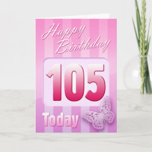 Carte 105th maman heureuse de grand-tante de grand-mère