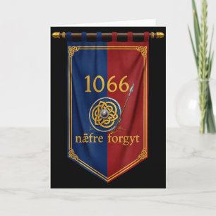 Carte 1066 Naefre Forgyt N'oubliez Jamais Viking Anglete
