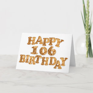 Carte 106e anniversaire pour un amoureux des cooki