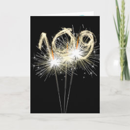 Carte 109e anniversaire Sparklers en noir