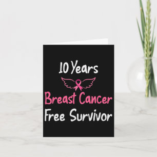 Carte 10 ans Cancer du sein sans rose cancer du sein sur
