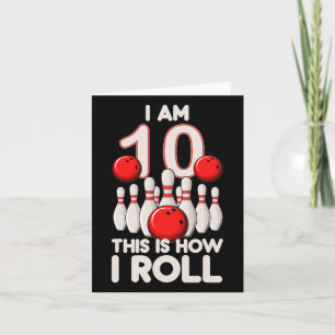Carte 10 ans Old Bowling Party 10e Anniversaire C'est co
