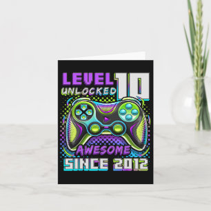 Carte 10 Déverrouillé Awesome 2012 jeu vidéo 10e anniver