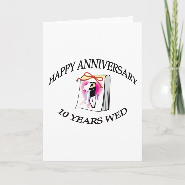 Carte 10e ANNIVERSAIRE (Devant)