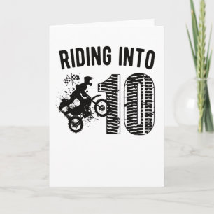 Carte 10e Birthday Venin Dirt Bike 10 Year Old Boy