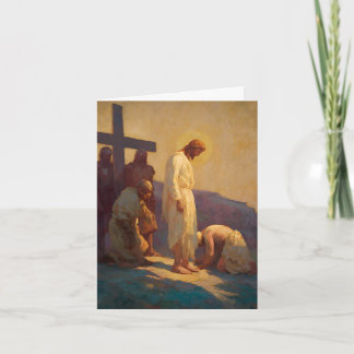 Carte 10e Station du Chemin de Croix - Jésus est dépouil