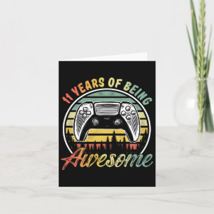 Carte 11 Ans Garçon Anniversaire Être génial jeu vidéo