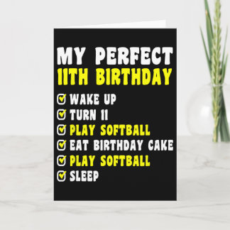 Carte 11 ans mon 11ème anniversaire parfait Softll 11ème