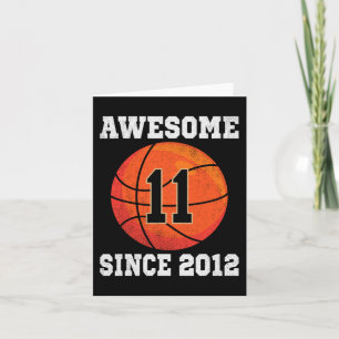 Carte 11e Anniversaire de basket-ball Lover 11 ans Vinta