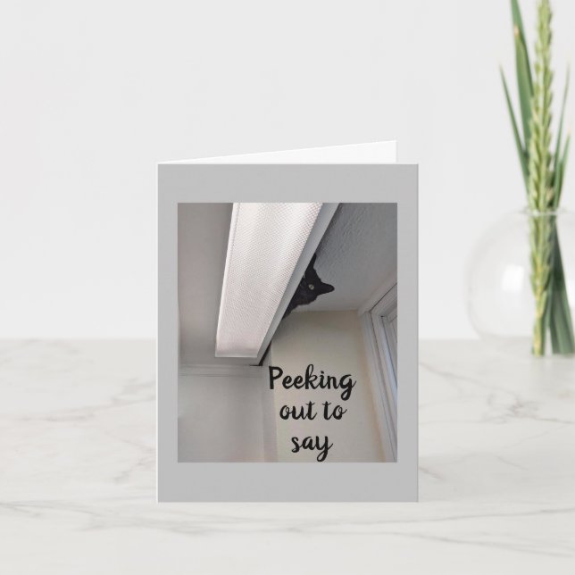 Carte "11e ANNIVERSAIRE" DE PEEKING CAT Card (Devant)