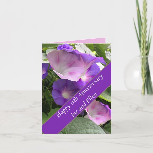 Carte 11e anniversaire du Mariage, (Devant)