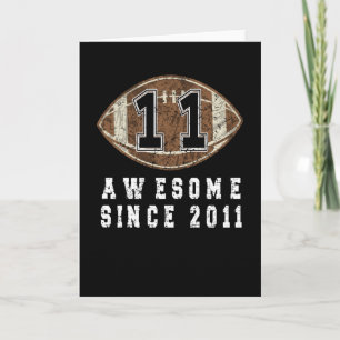 Carte 11E Anniversaire Né En 2011 Football Boy 11 An