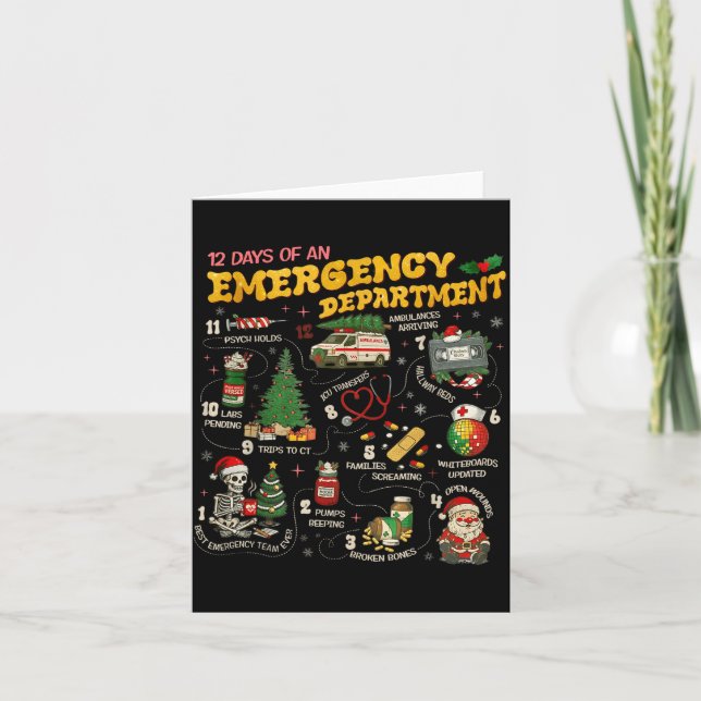 Carte 12 Days Of An Emergency Department, Er Nurse Chris (Devant)