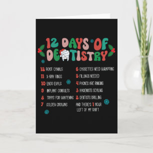 Carte 12 Jour De Dentistesse Noël Dentiste Dentaire Hygi