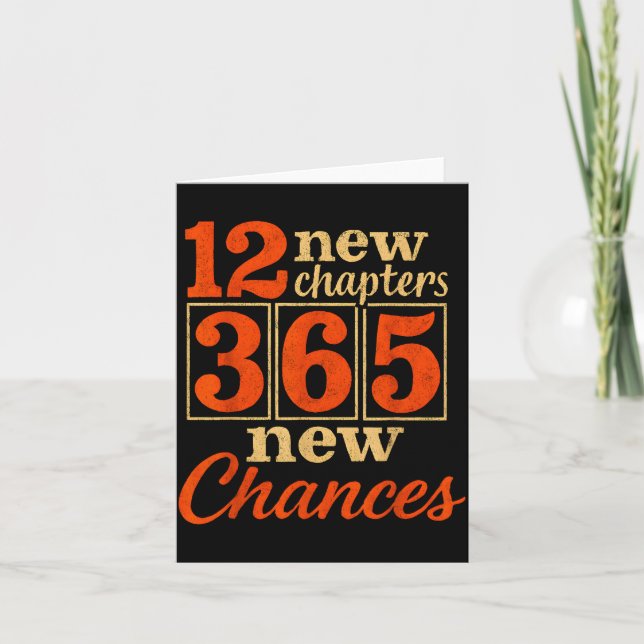 Carte 12 New Chapters 365 Chances Motivational  (Devant)