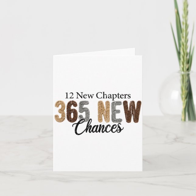 Carte 12 New Chapters 365 New Chances  (Devant)