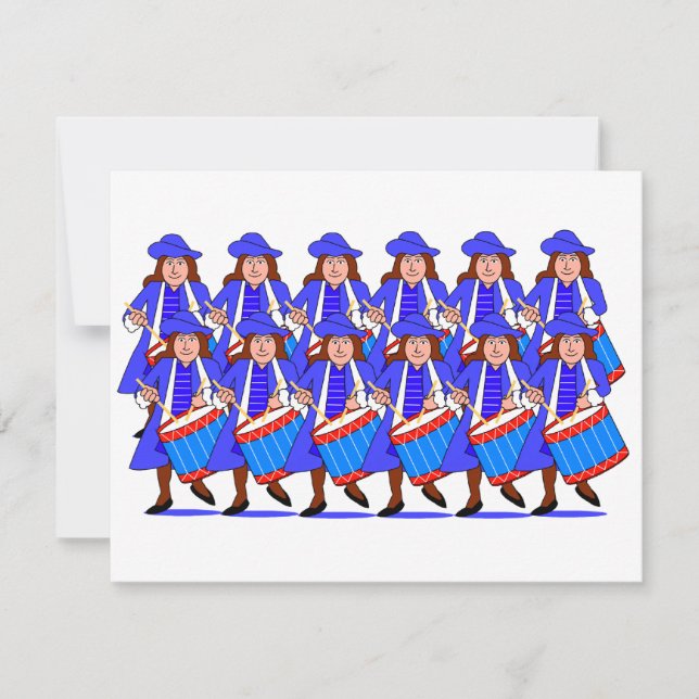 Carte 12 tambours à tambour (Devant)