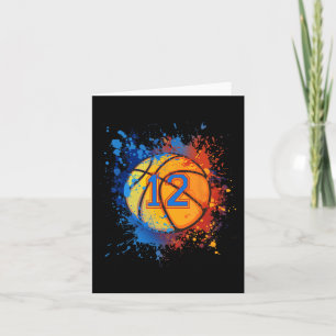 Carte 12 Years Old 12 Birthday Basketball Poison For Boy