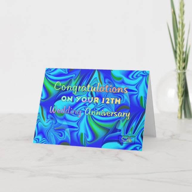 Carte 12e anniversaire du Mariage (Devant)