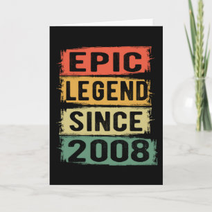 Carte 13 ans Anniversaire 2008 Epic Légende 13e annivers