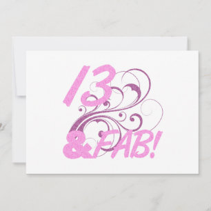 Carte 13 Et Fabuleux anniversaire