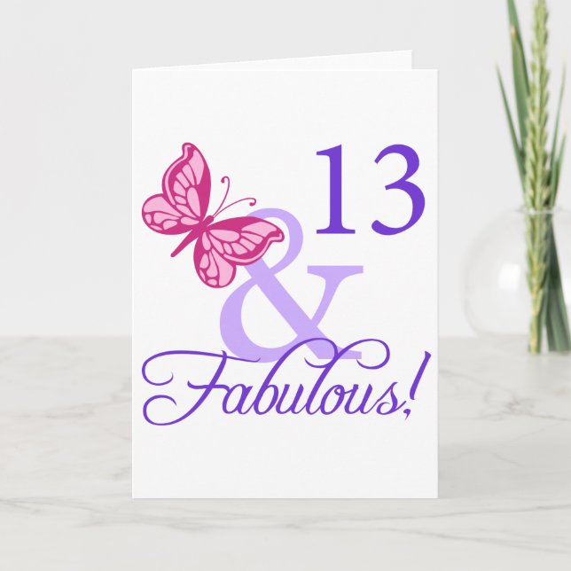 Carte 13 Et Fabuleux anniversaire (Devant)