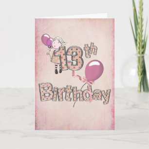 Carte 13e anniversaire