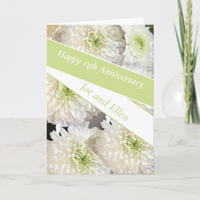 Carte 13e anniversaire du Mariage, (Devant)