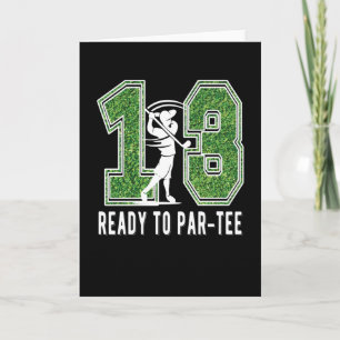 Carte 13e anniversaire Gift Joueur de golf 13 ans Garçon