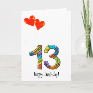 Carte **13e** ANNIVERSAIRE SPÉCIAL *NOUVEAU ADOLESCENT*