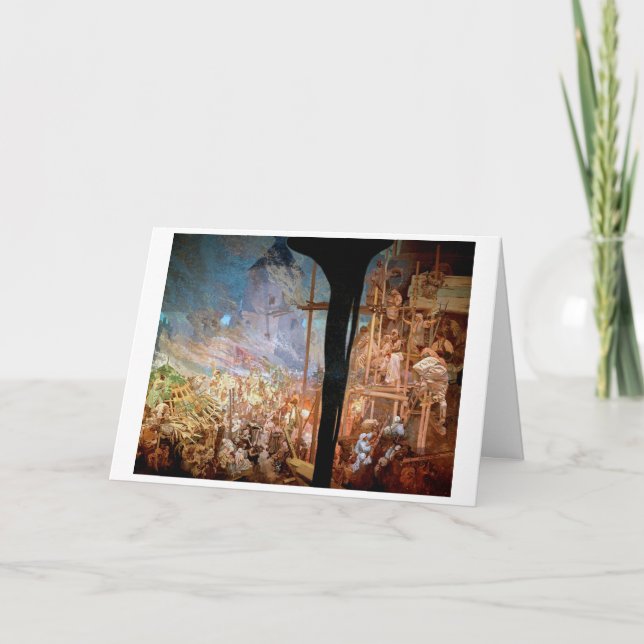 Carte #14 Défense de Sziget contre les Turcs, Mucha (Devant)