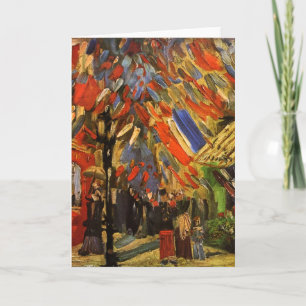 Carte 14 juillet Célébration à Paris Van Gogh Art