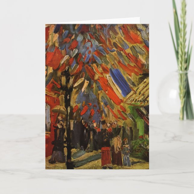 Carte 14 juillet Fête à Paris par Vincent van Gogh (Devant)