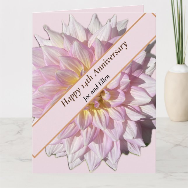 Carte 14e anniversaire du Mariage, (Devant)