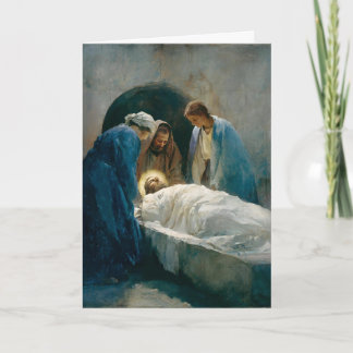 Carte 14e Station du Chemin de Croix - Jésus est déposé 