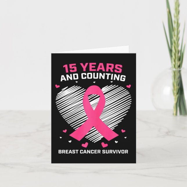 Carte 15 ans Cancer Cadeaux gratuits 15 ans Cancer du se (Devant)